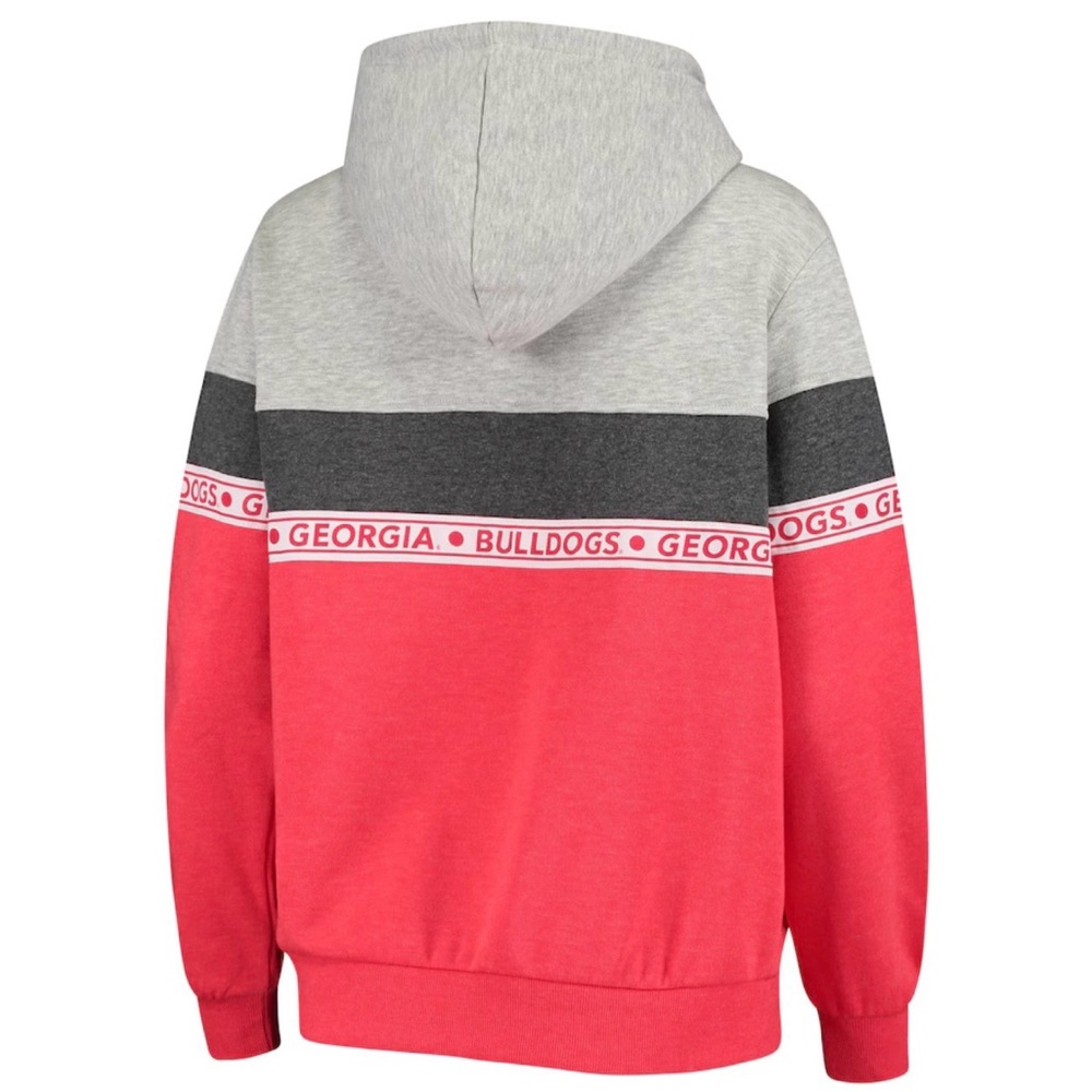 NWT Georgia Bulldogs Block Party Taping Pullover Hoodie UGA Dawgs - Picture 3 of 13